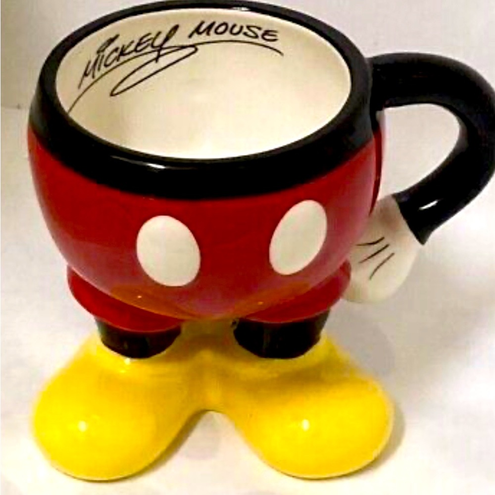 Disney Parks Ceramic Best of Mickey Mouse Body Parts Pants Coffee Mug